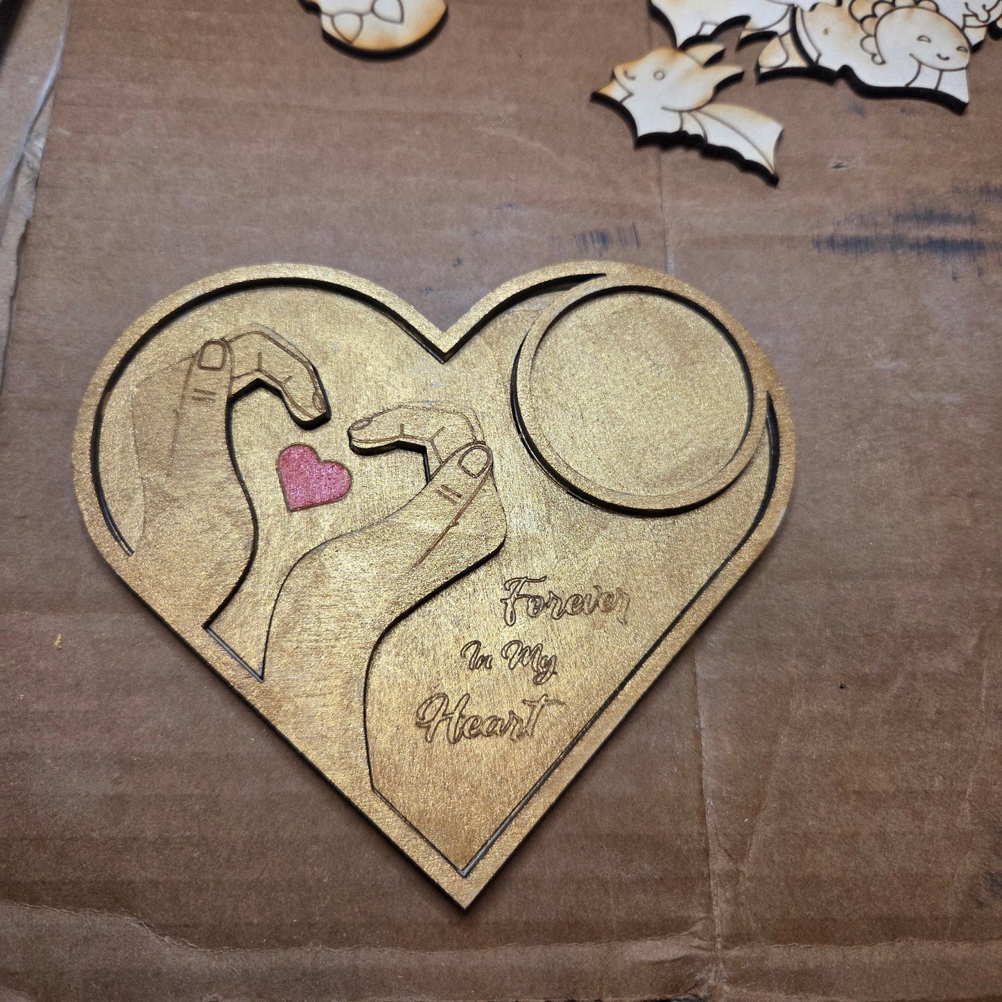 Forever in my heart votive holder