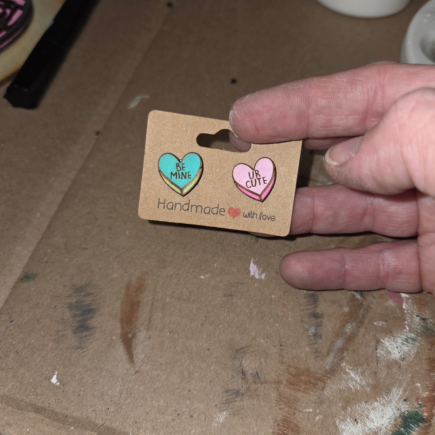 Conversation Heart Earrings