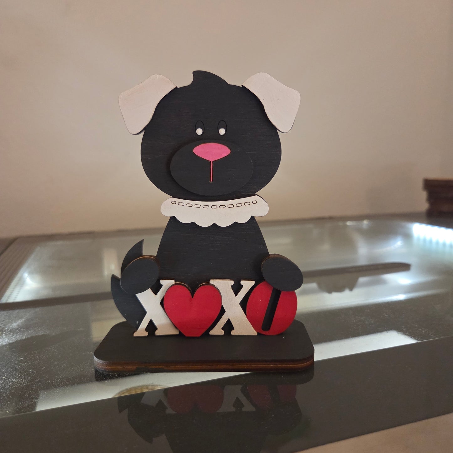 Valentines Dog Shelf Sitter