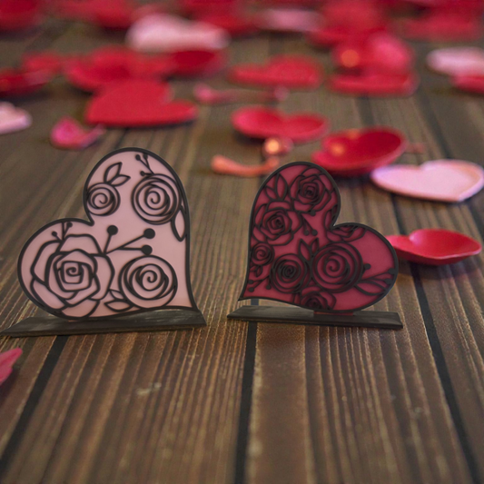 2 Piece Heart Shelf sitters