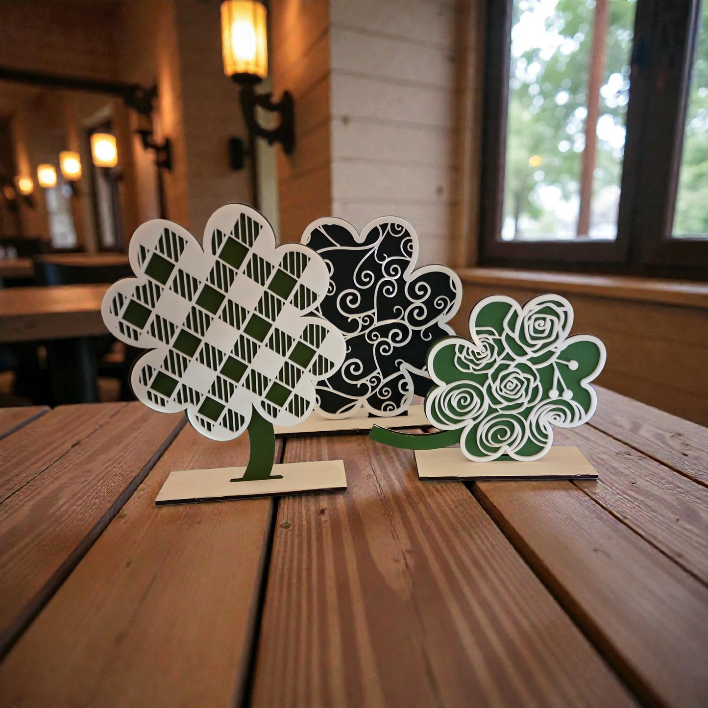 3 piece St Patricks Day Shamrocks